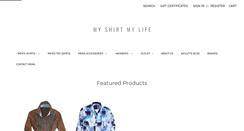 Desktop Screenshot of myshirtmylife.com